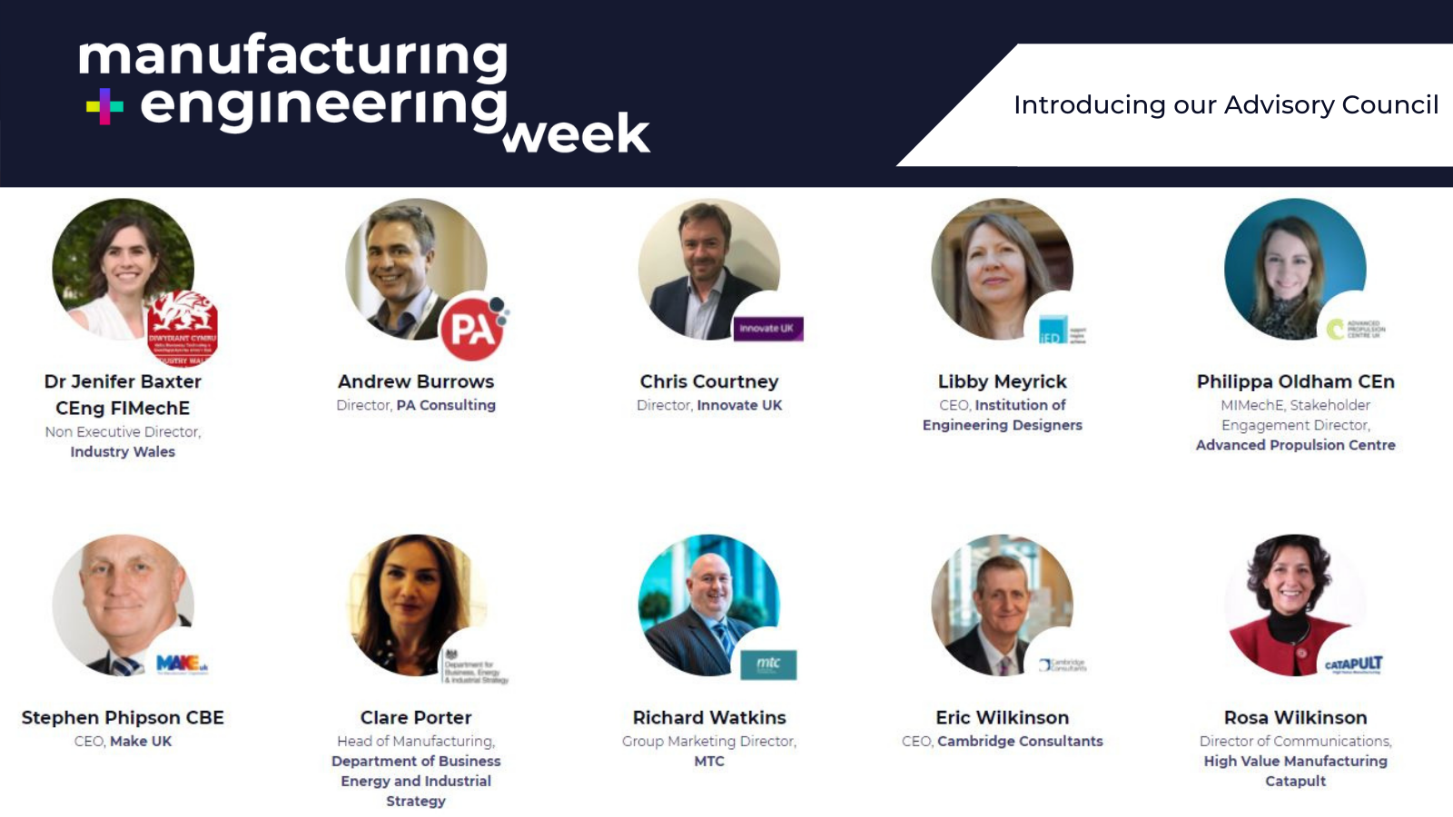 Introducing the Manufacturing and Engineering Week Industry Advisory Council